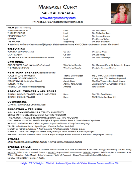 Margaret Curry 2018 Resume Photo